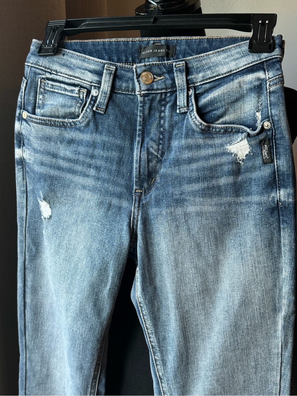 Silver Jeans most wanted straight denim jeans w25 L31 - Picture 3 of 7